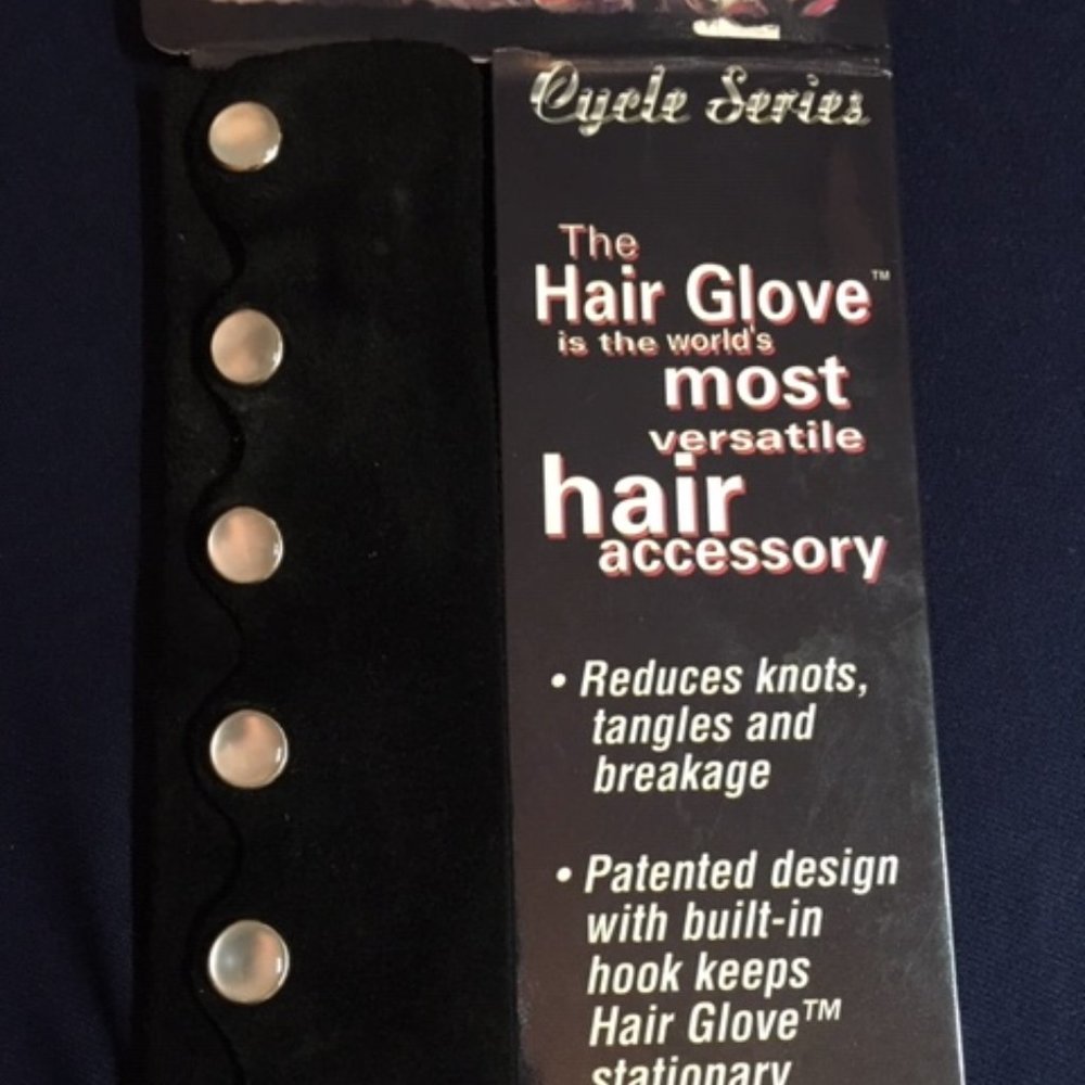 The Hair Glove Black Suede Cycle Series 8" Adjustable